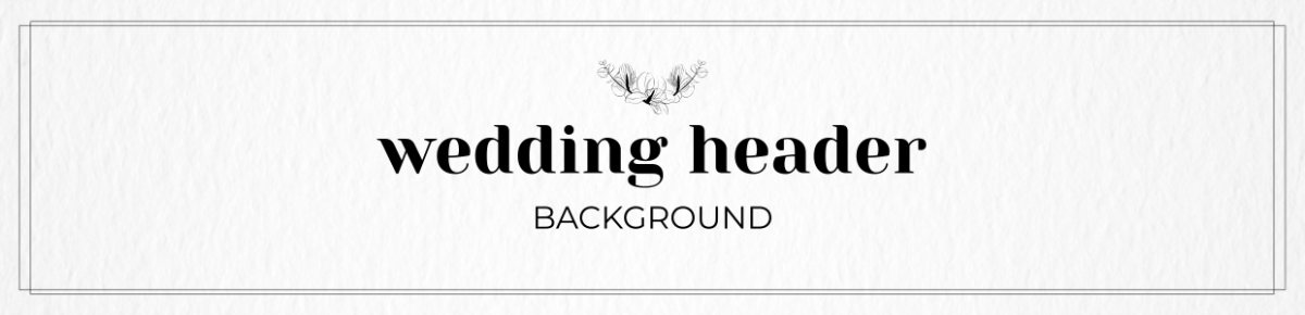Wedding Header Background Template