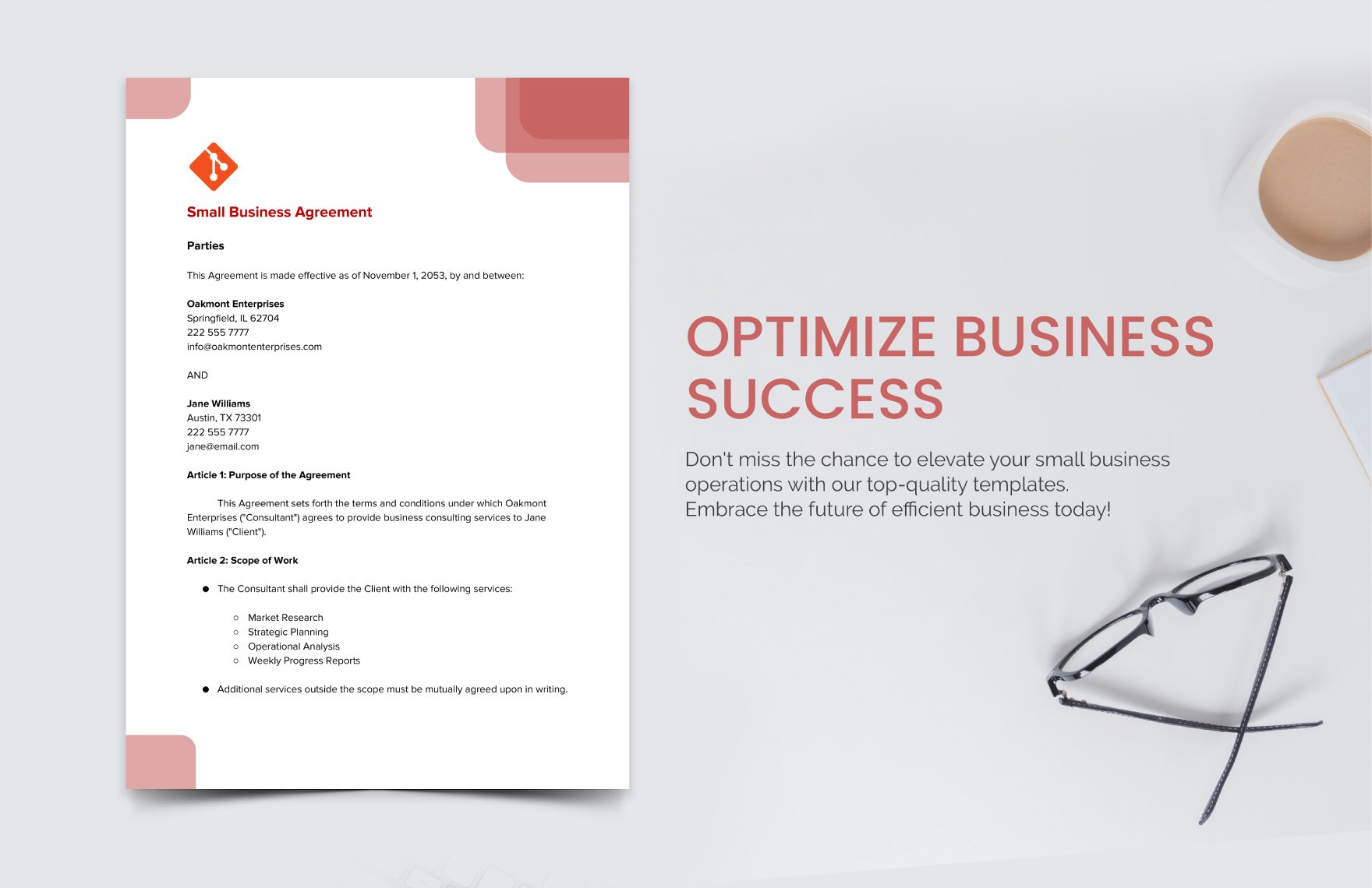 Small Business Agreement Template