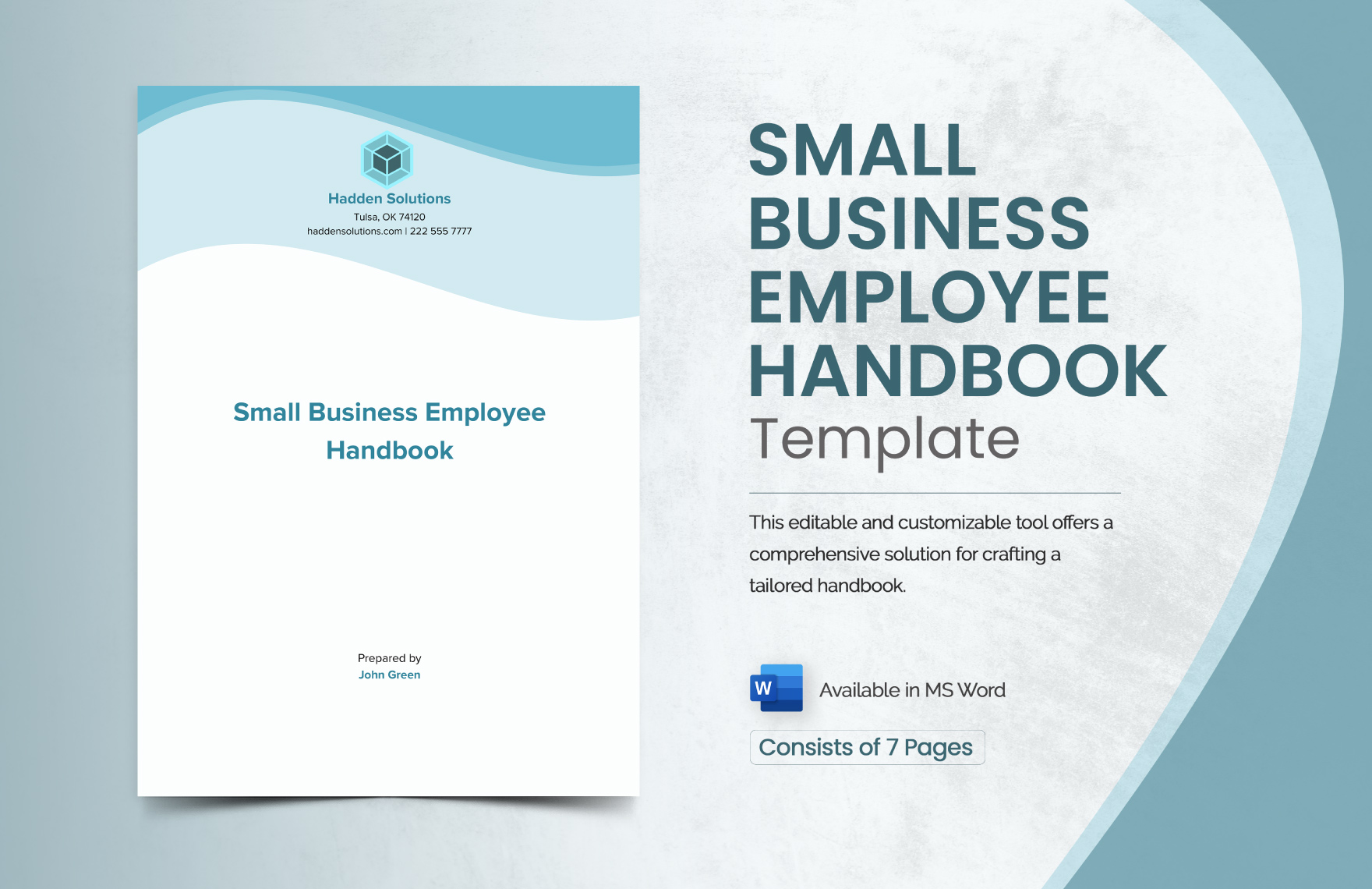Small Business Employee Handbook Template In Word Download Template