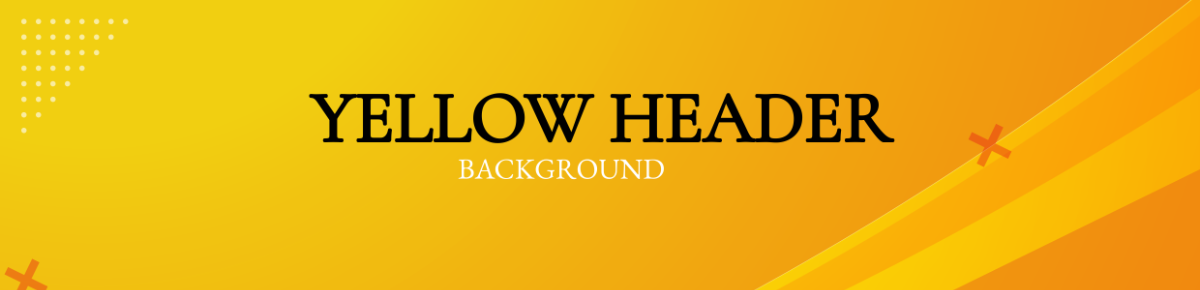 Free Yellow Header Background Template