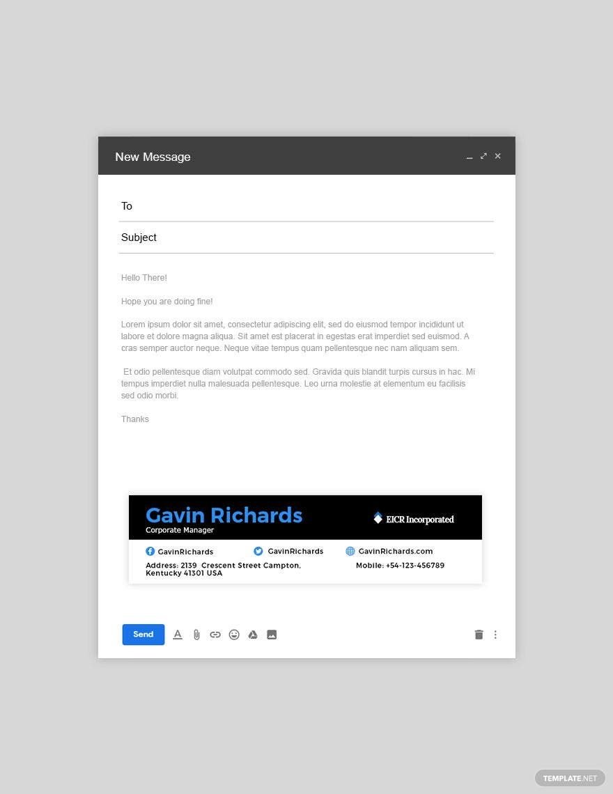 Modern Corporate Email Signature Template