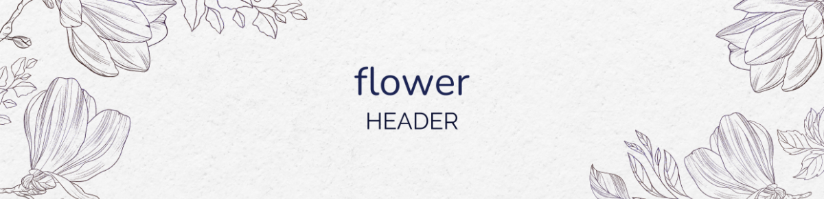 Free Flower Header Background Template