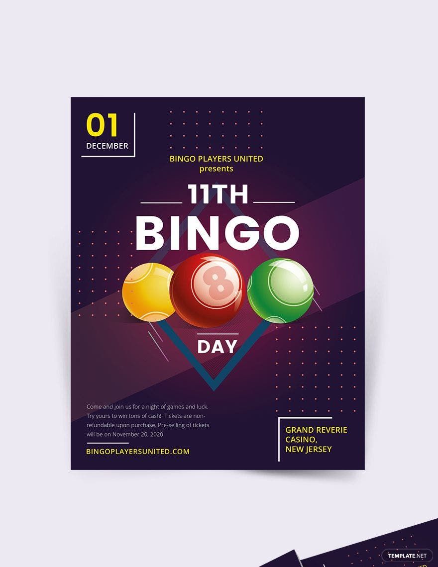Free Bingo Event Flyer Template