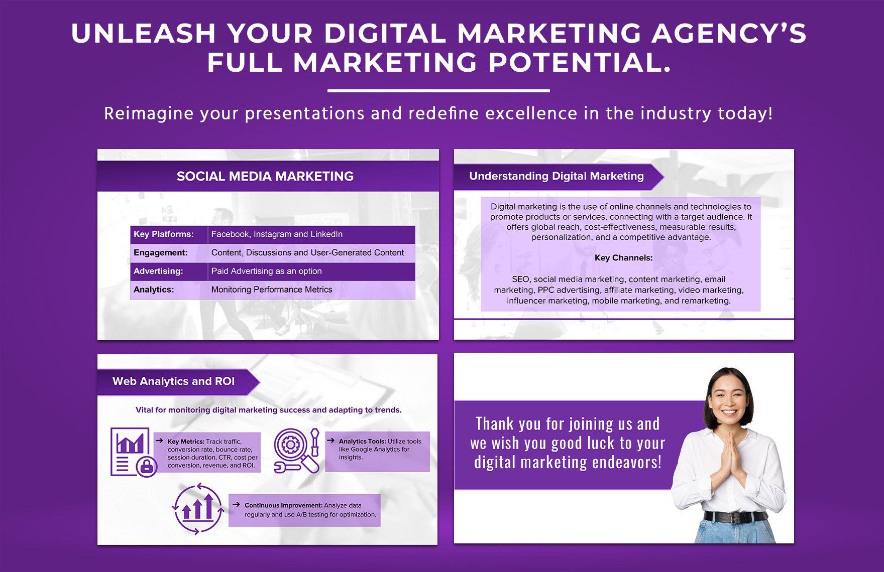 Digital Marketing Agency Webinar Slide Template