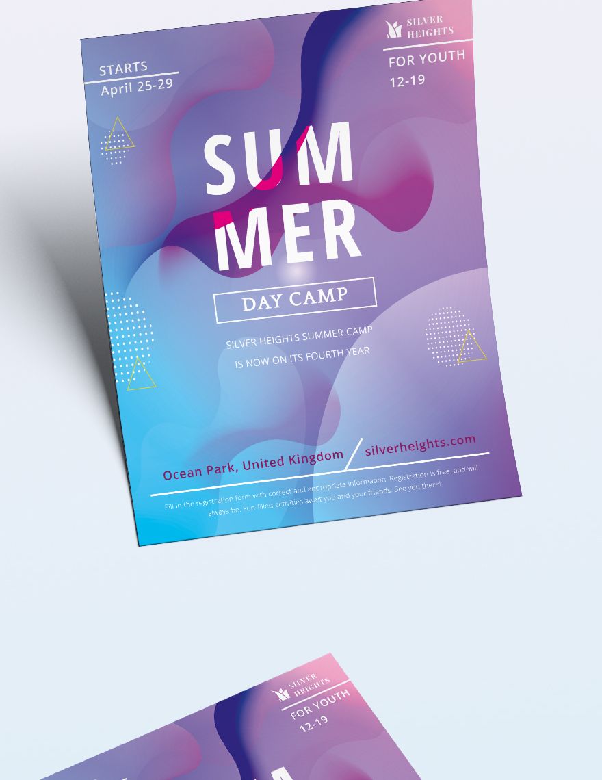 Youth Summer Camp Flyer Template