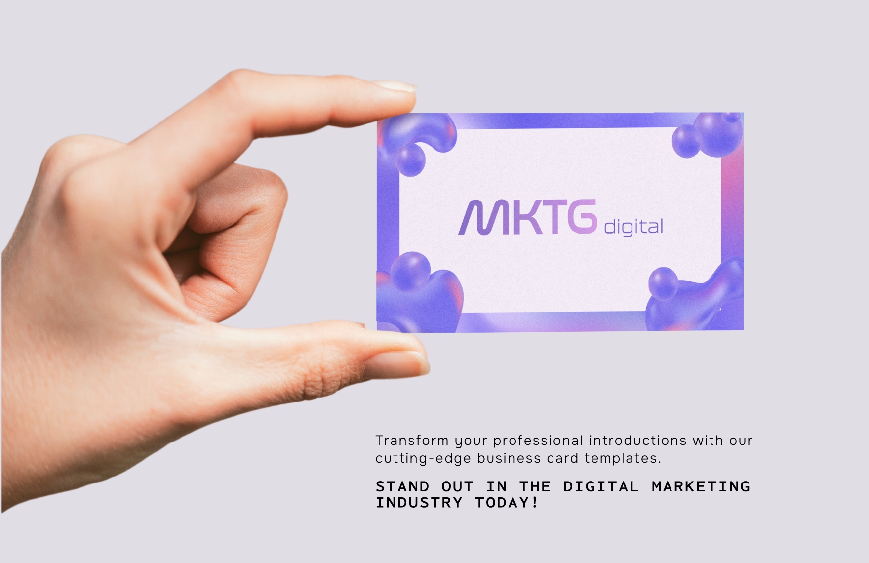 Digital Marketing Agency Creative Business Card Template