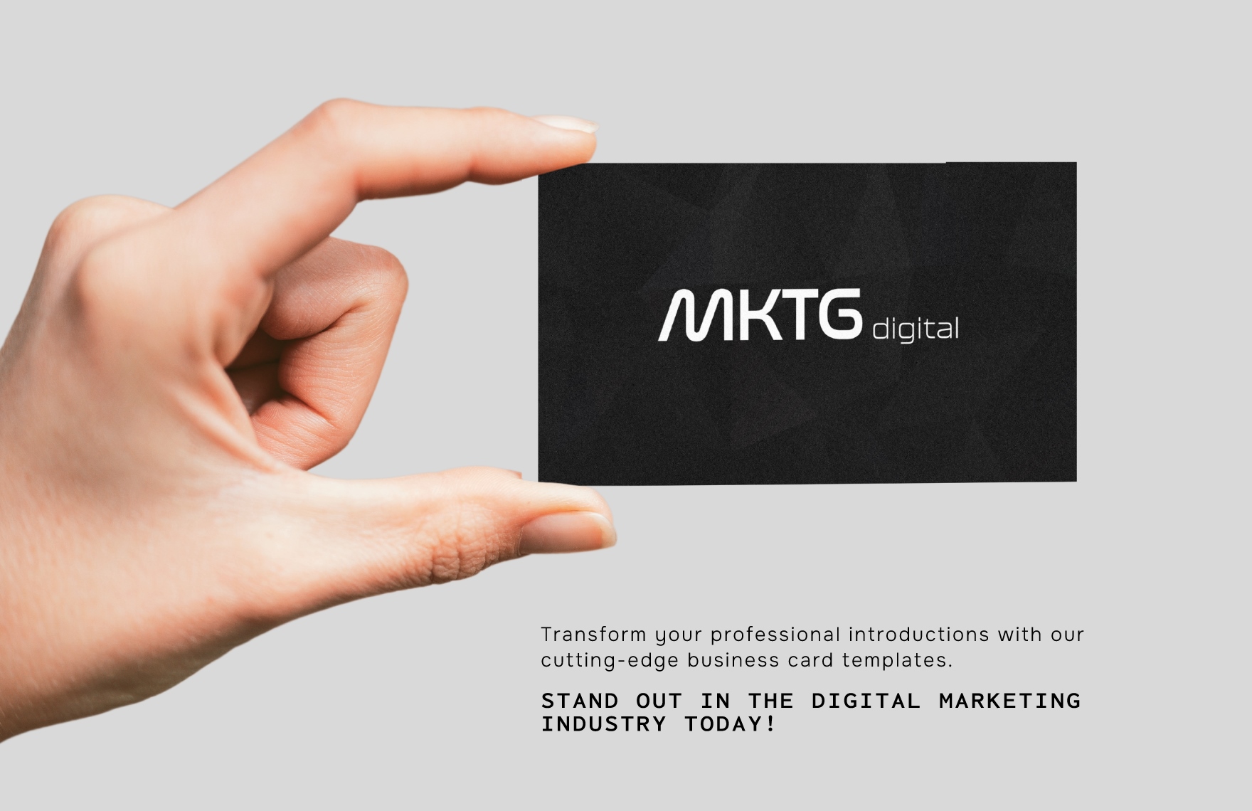Digital Marketing Agency Minimalist Business Card Template