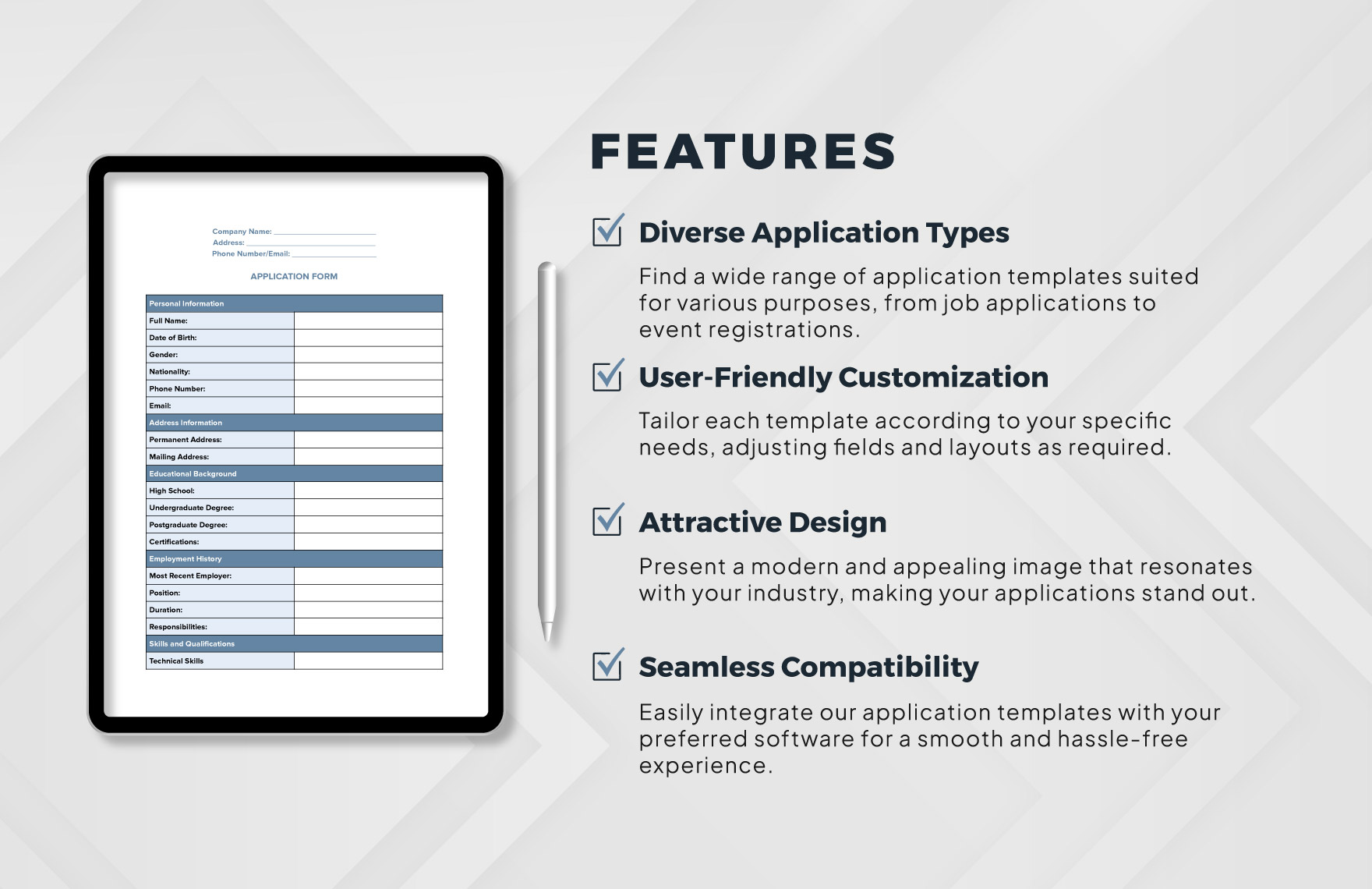 Blank Application Template