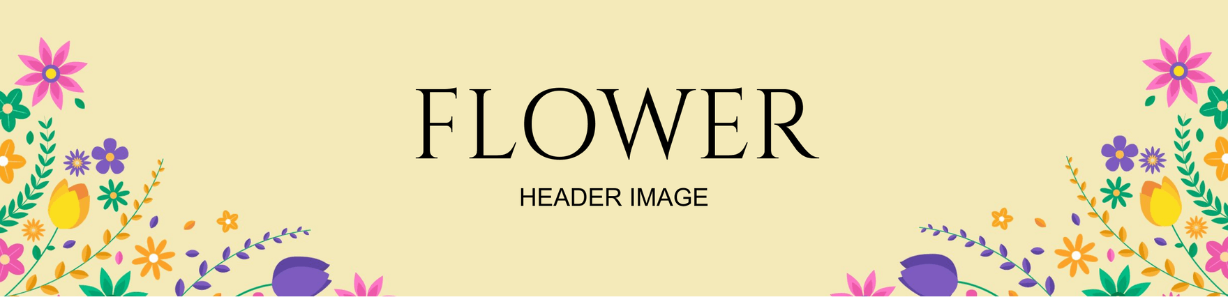 Free Flower Header Image Template