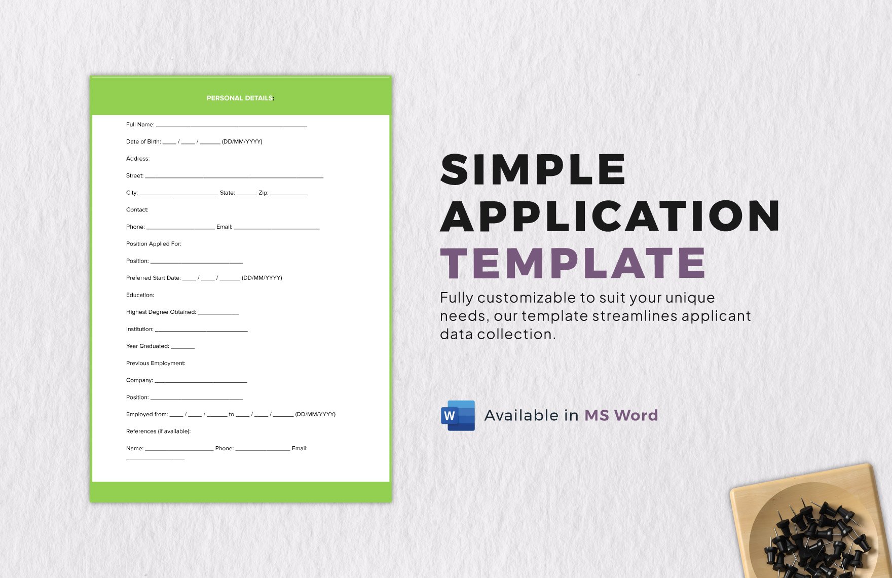 Simple Application Template
