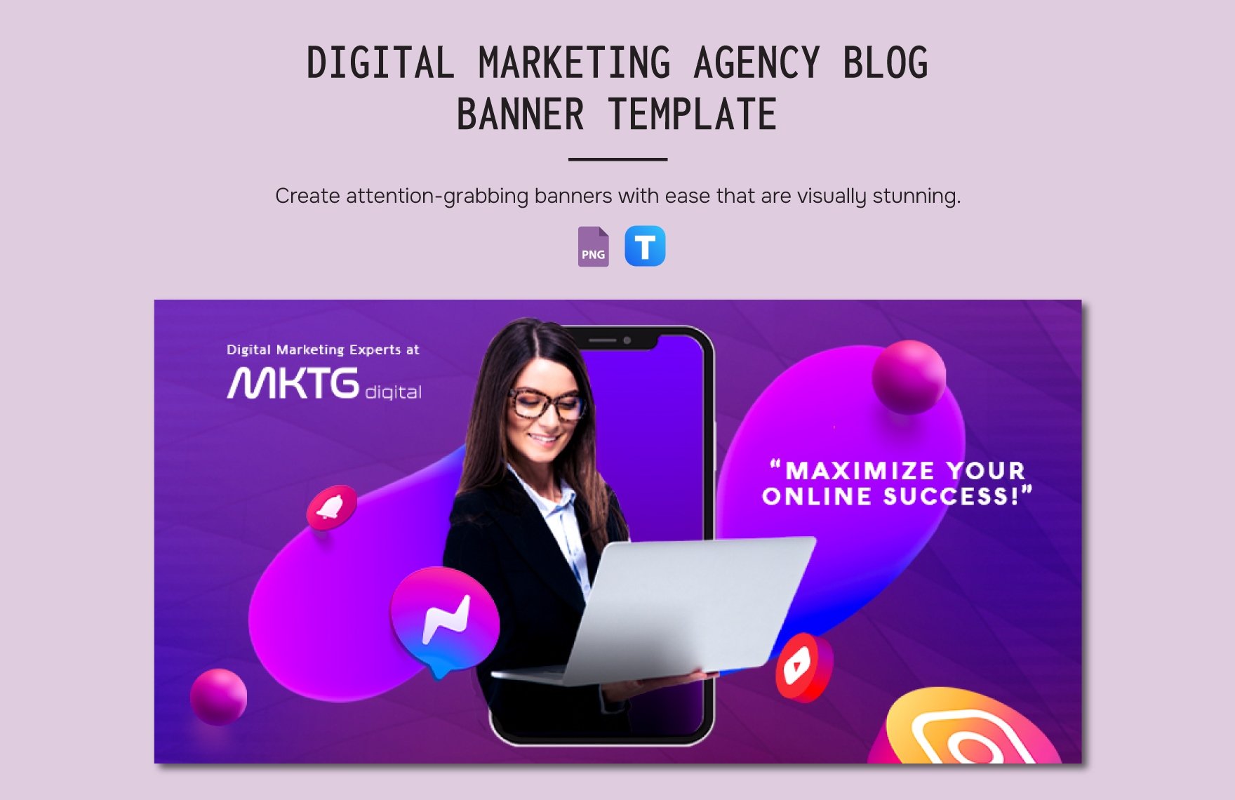 Digital Marketing Agency Blog Banner Template