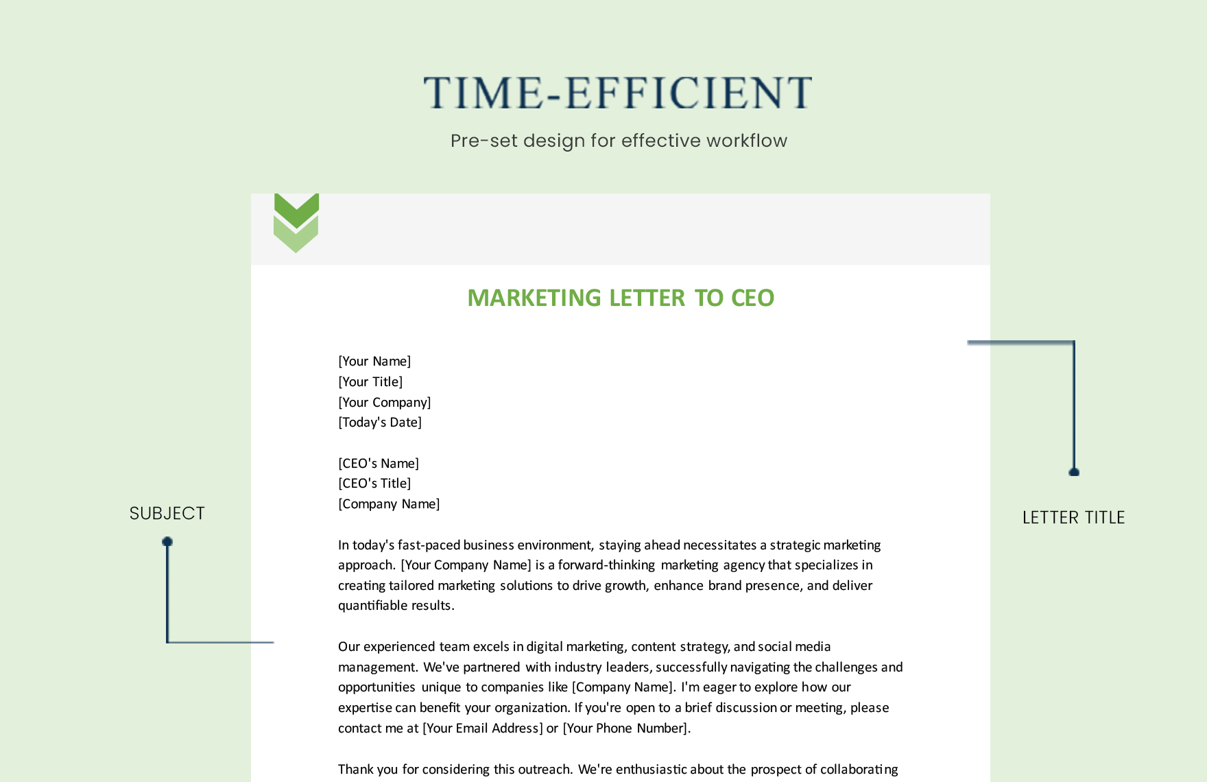 Marketing Letter To CEO
