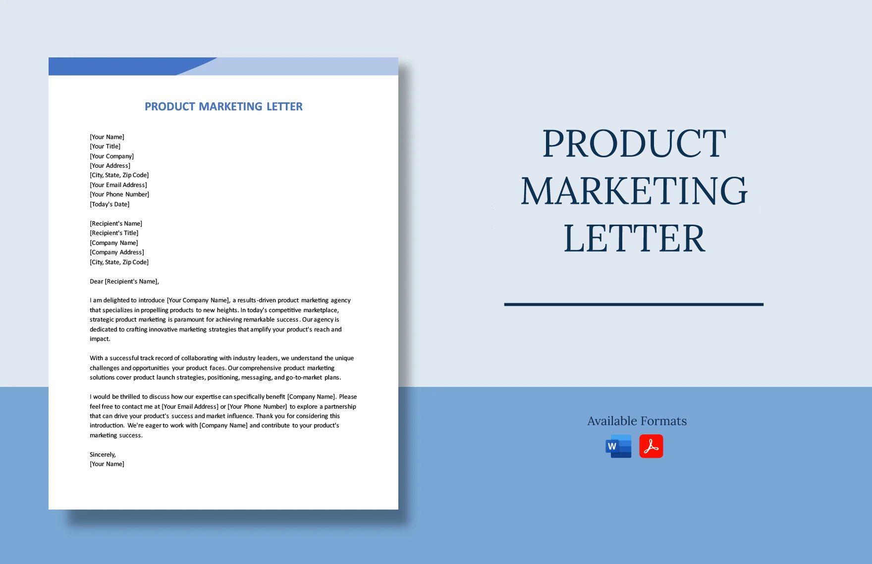 Product Marketing Letter in Word, PDF