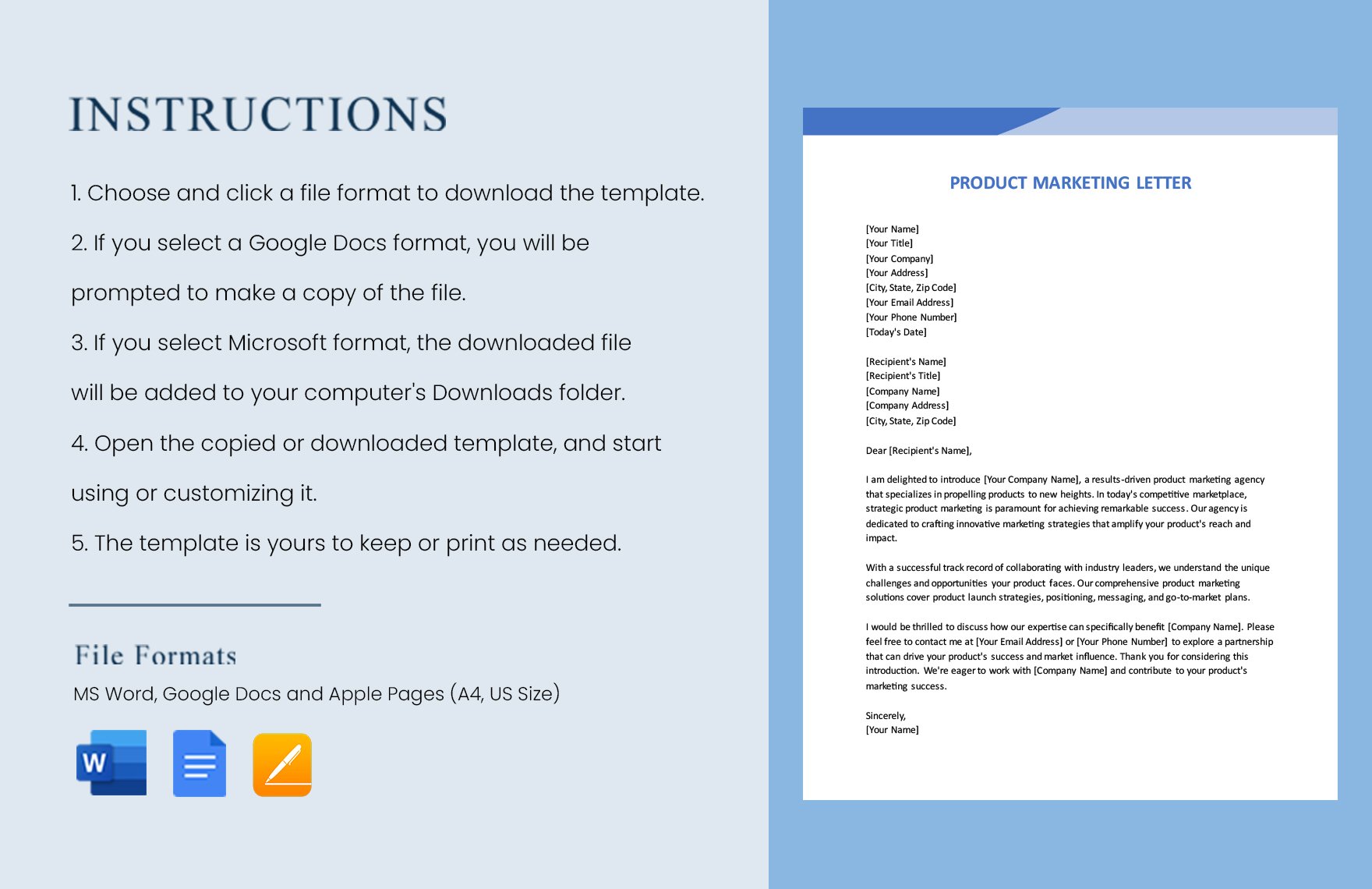 Product Marketing Letter