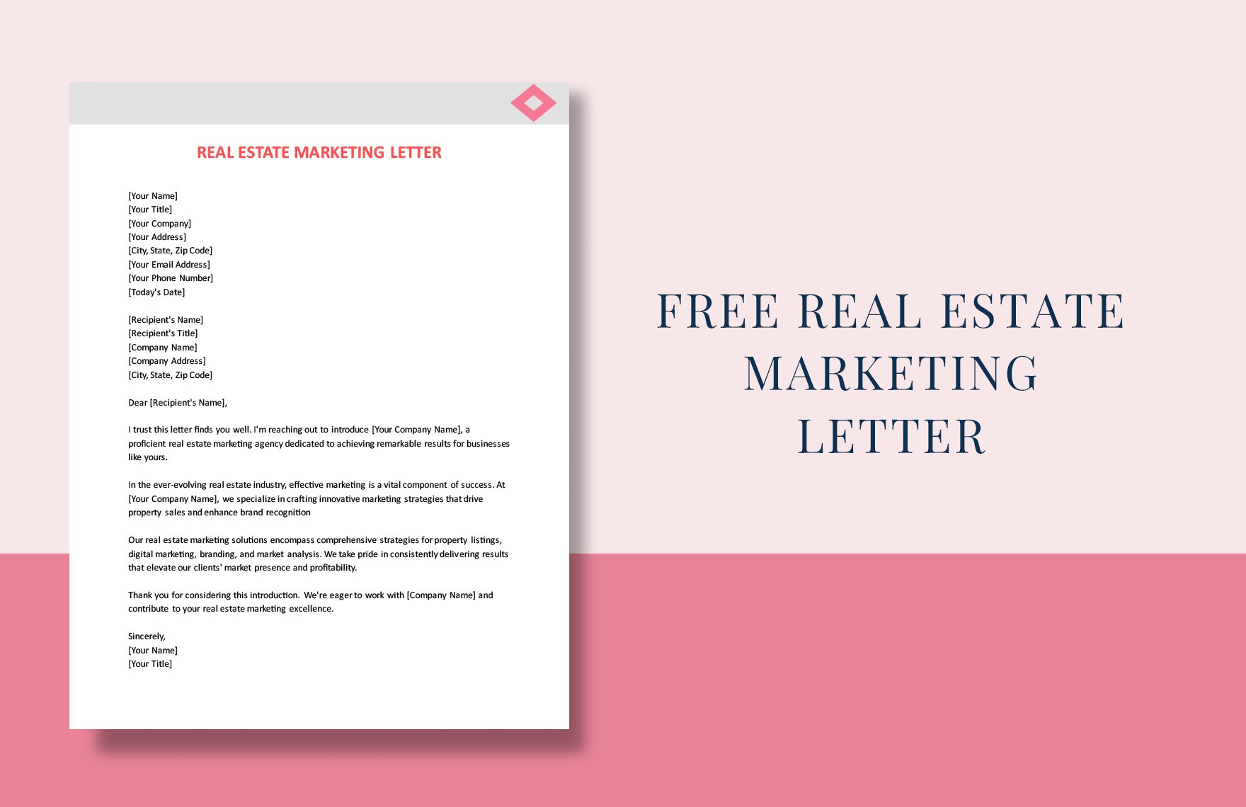 Real Estate Marketing Letter