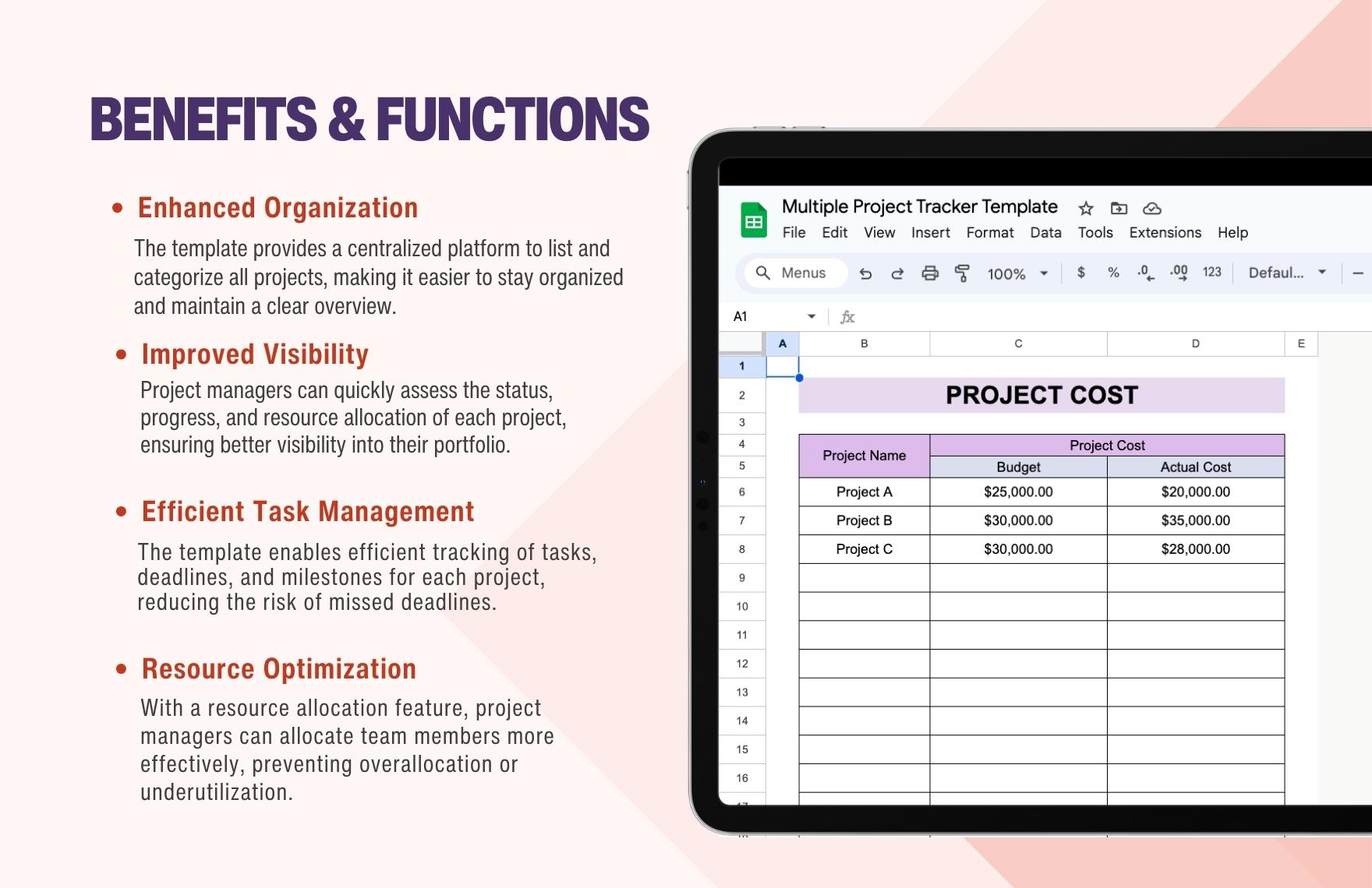 Multiple Project Tracker Template - Download in Excel, Google Sheets ...