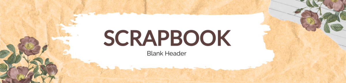 Scrapbook Blank Header Template