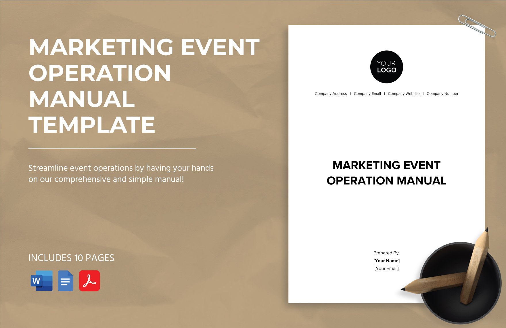Marketing Event Operation Manual Template in Word, Google Docs, PDF