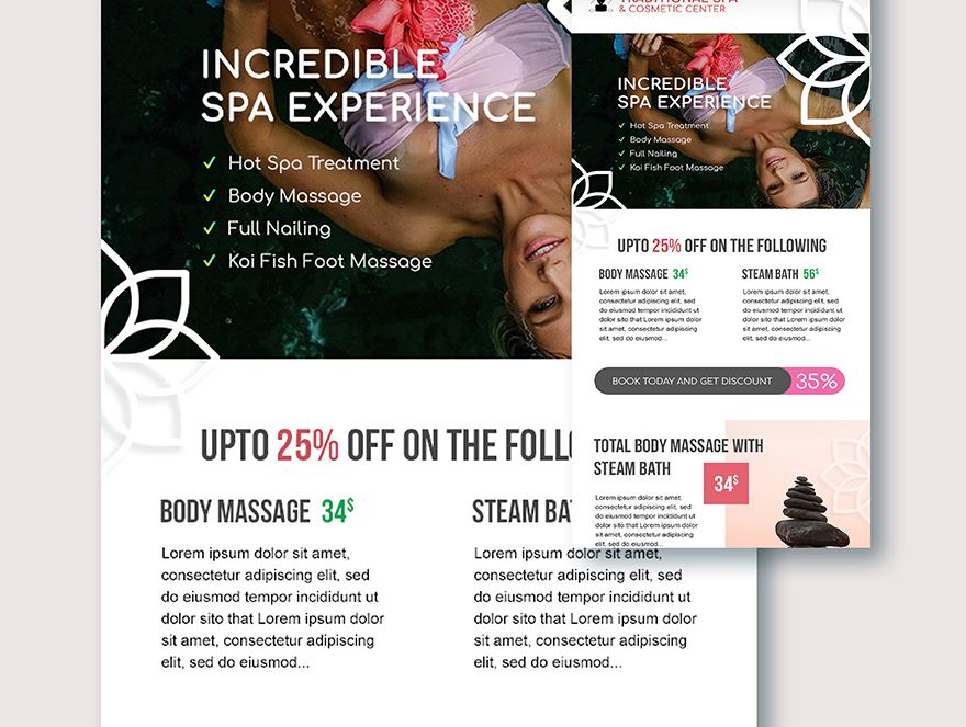 Spa Email Ad Template