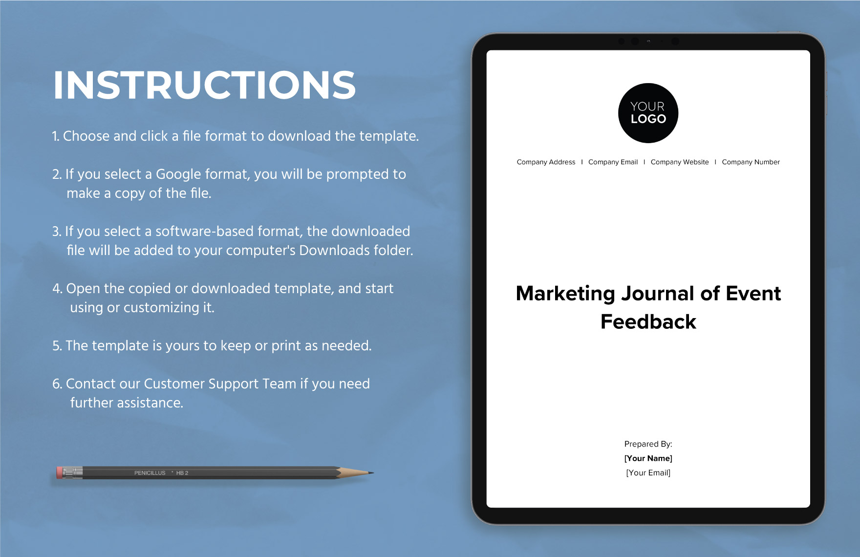 Marketing Journal of Event Feedback Template