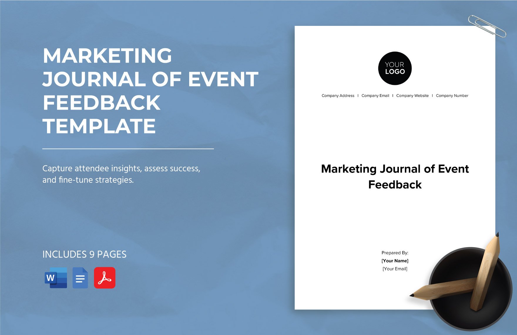 Marketing Journal of Event Feedback Template in Word, Google Docs, PDF