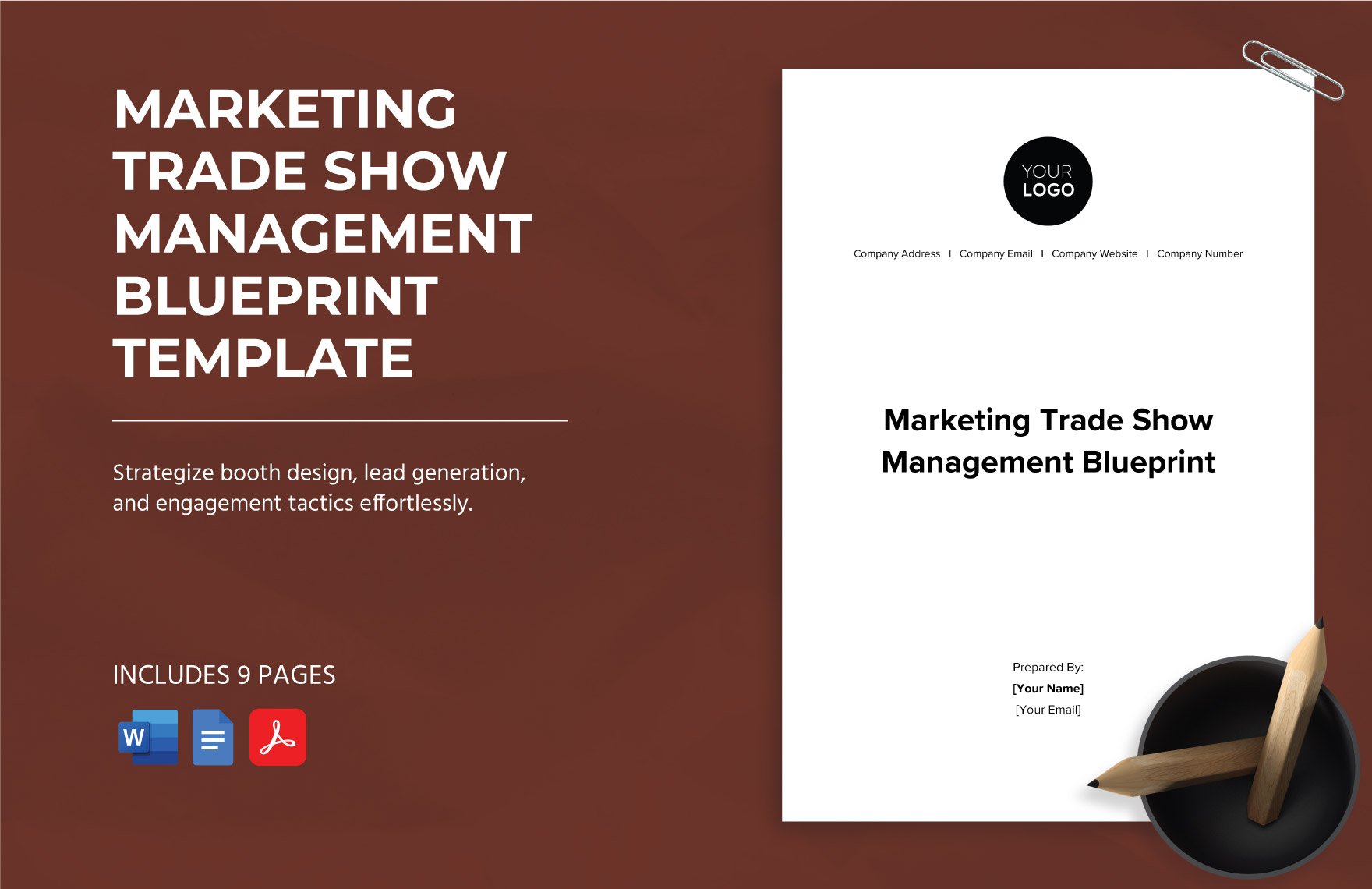 Marketing Trade Show Management Blueprint Template in Word, Google Docs, PDF