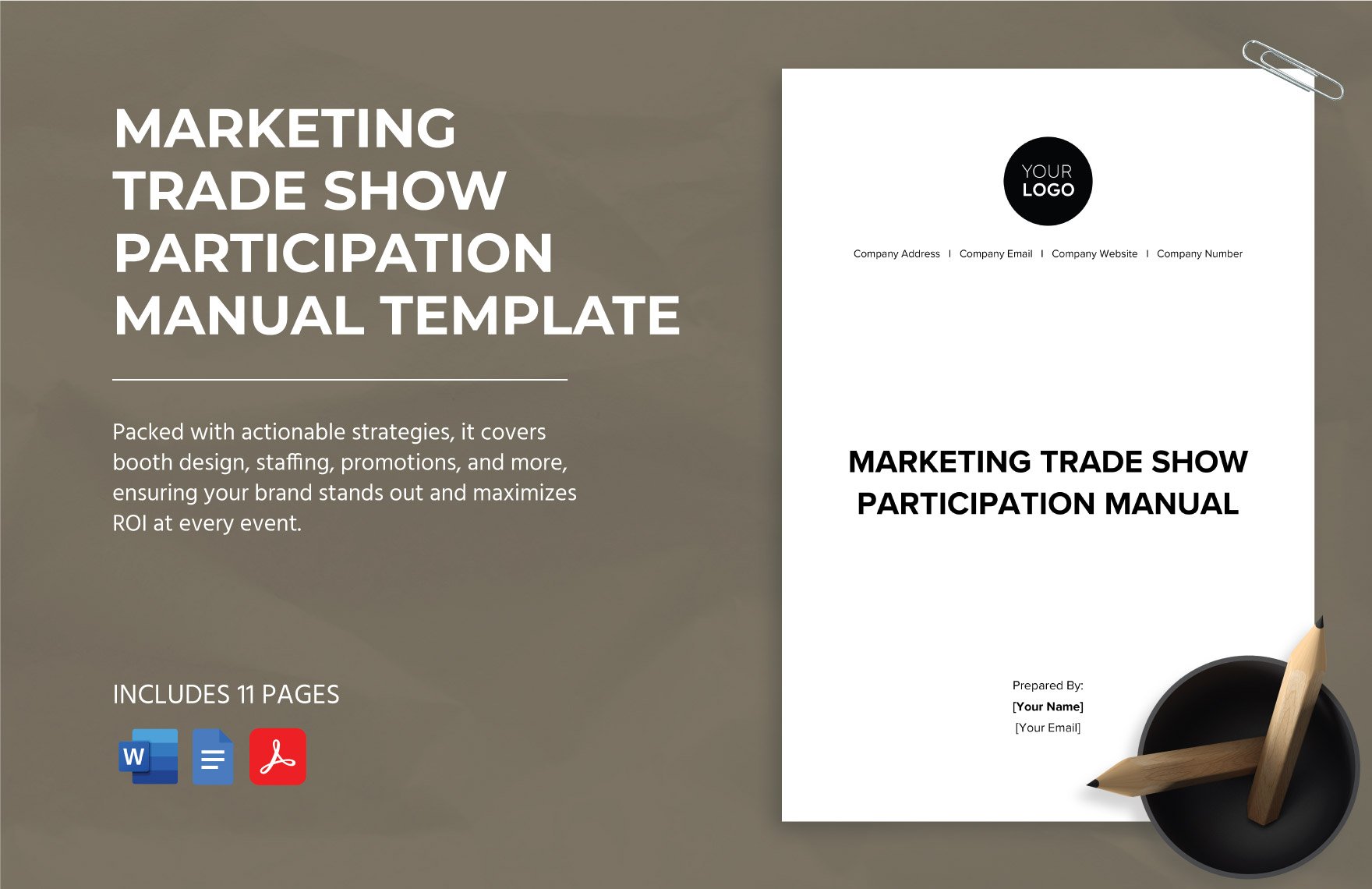 Marketing Trade Show Participation Manual Template