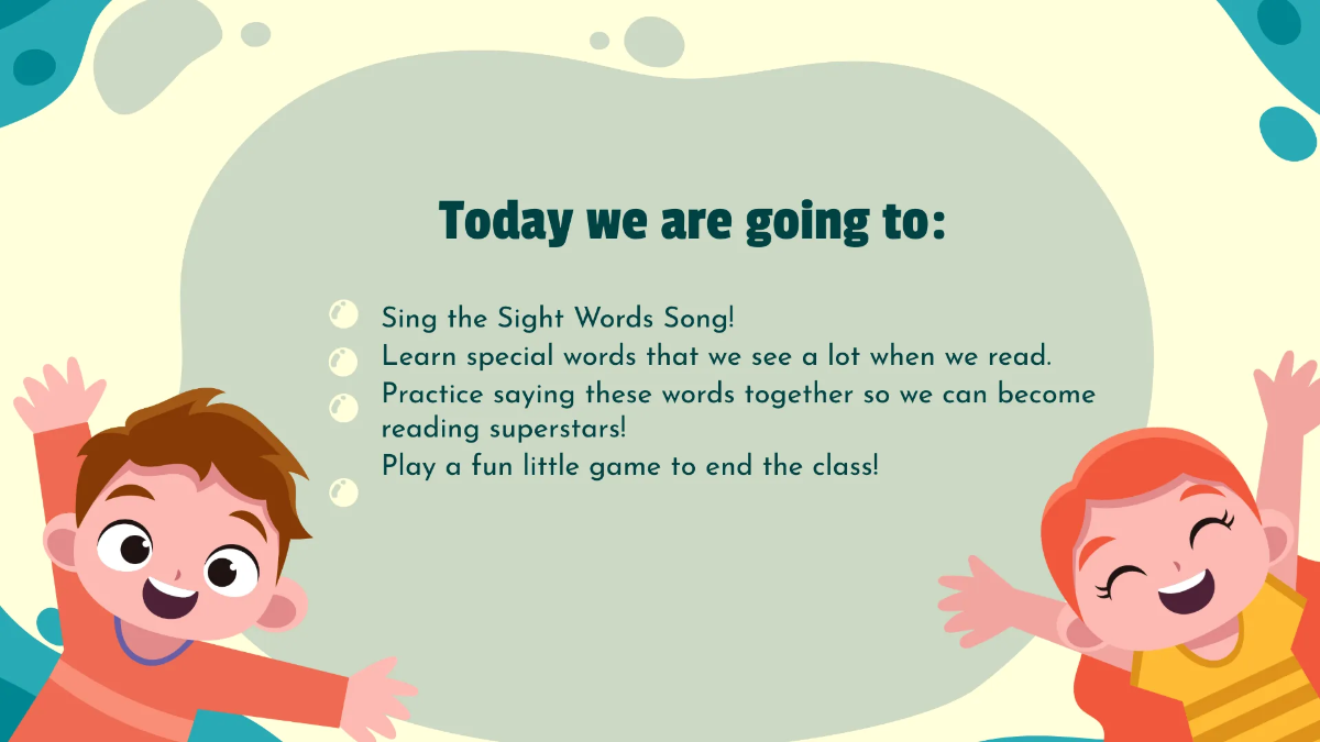 Free Introduction To High-Frequency Sight Words Template to Edit Online