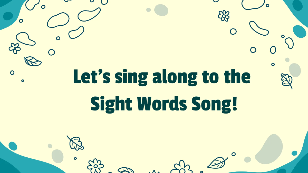 Free Introduction To High-Frequency Sight Words Template to Edit Online