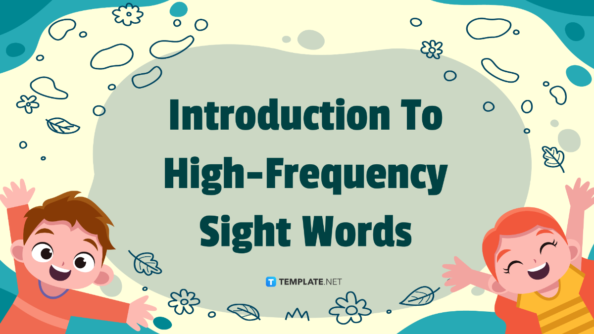Introduction To High-Frequency Sight Words Template