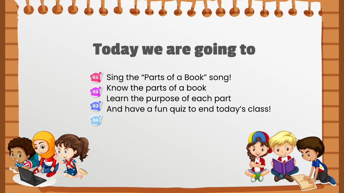 Free Basic Parts of A Book Template to Edit Online