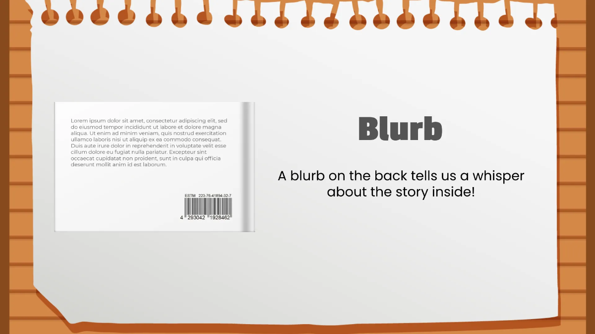 Free Basic Parts of A Book Template to Edit Online