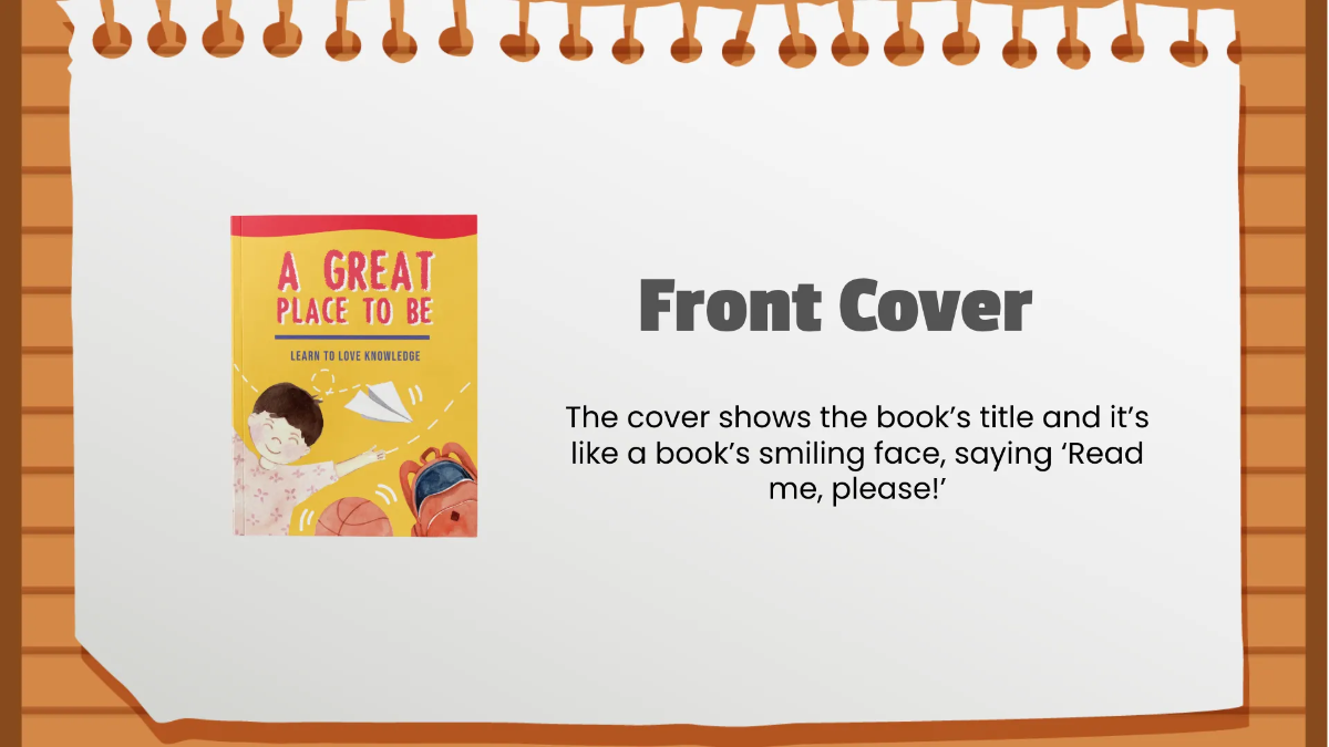 Free Basic Parts of A Book Template to Edit Online