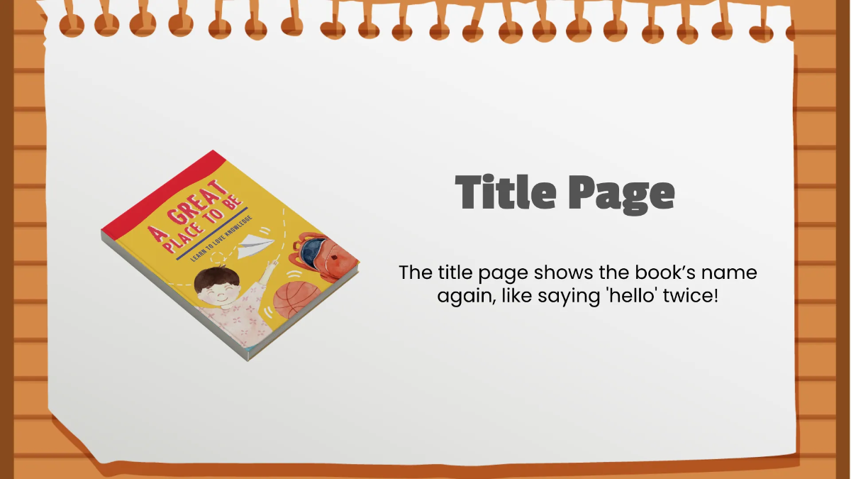 Free Basic Parts of A Book Template to Edit Online