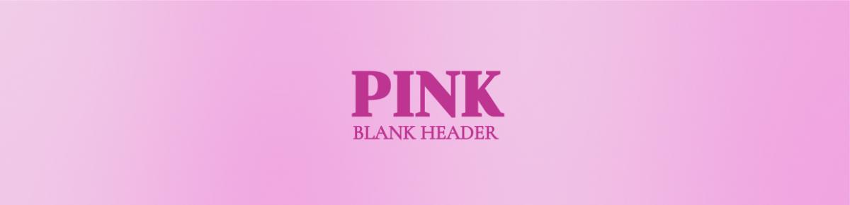 Pink Blank Header Template