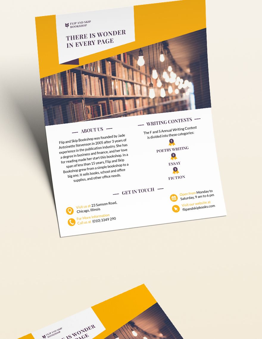Book Store Flyer Template