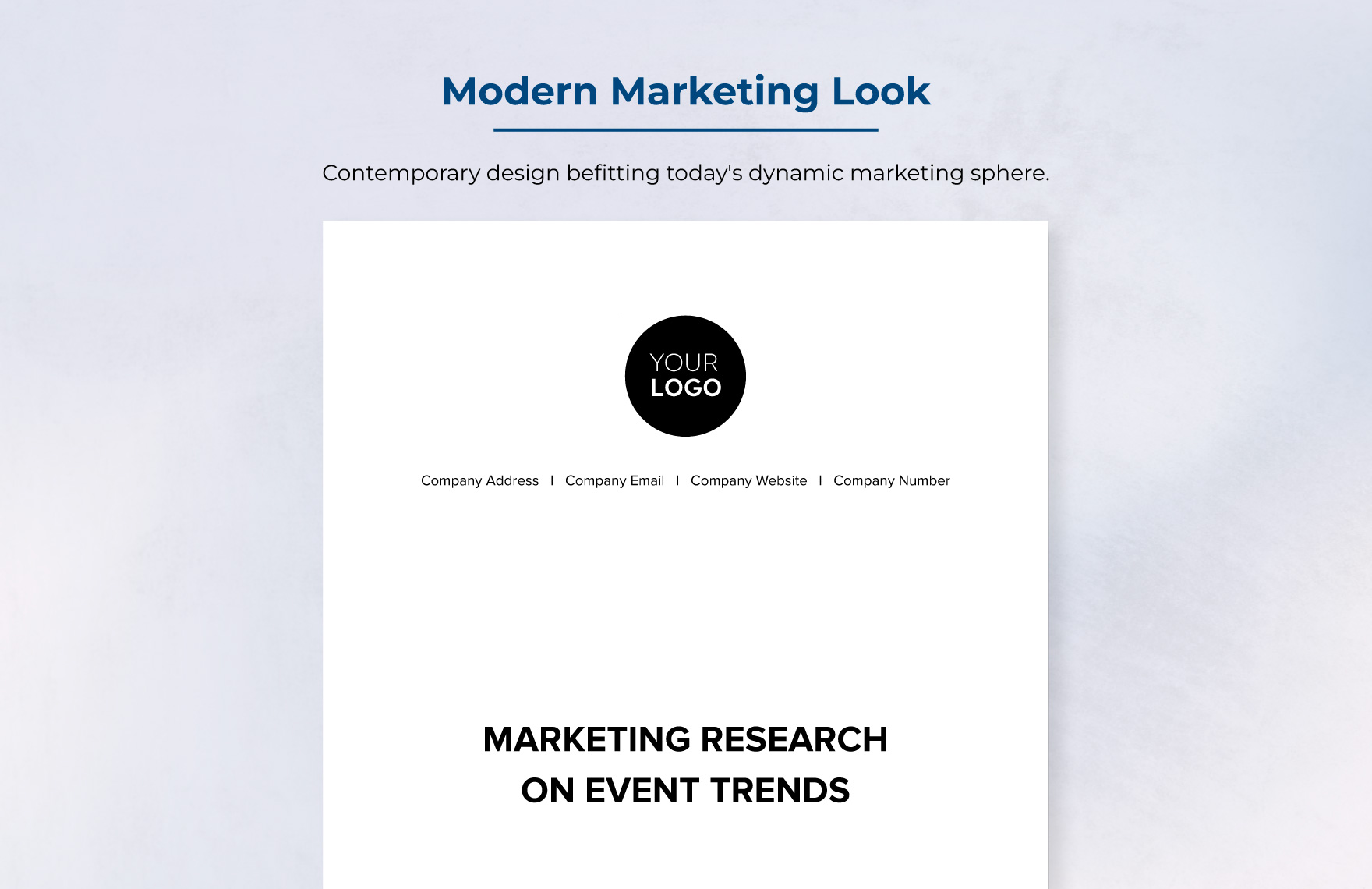 Marketing Research on Event Trends Template