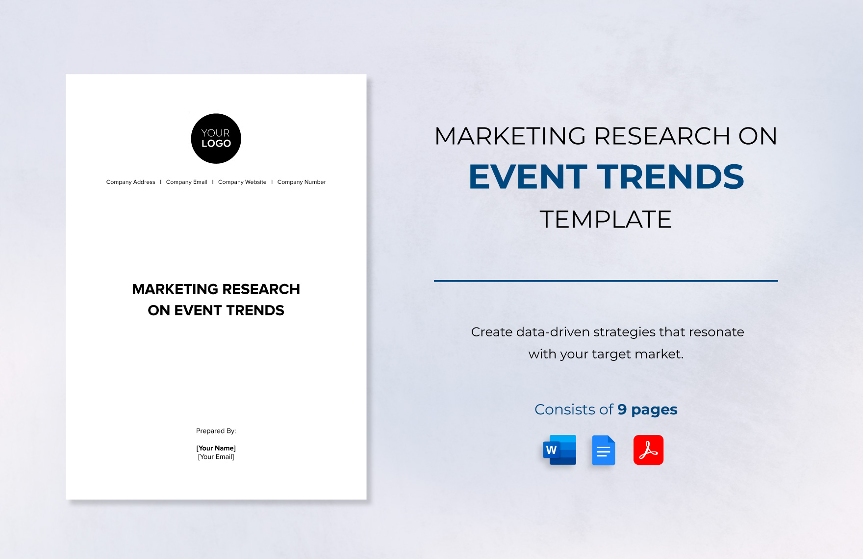 Marketing Research on Event Trends Template in Word, Google Docs, PDF