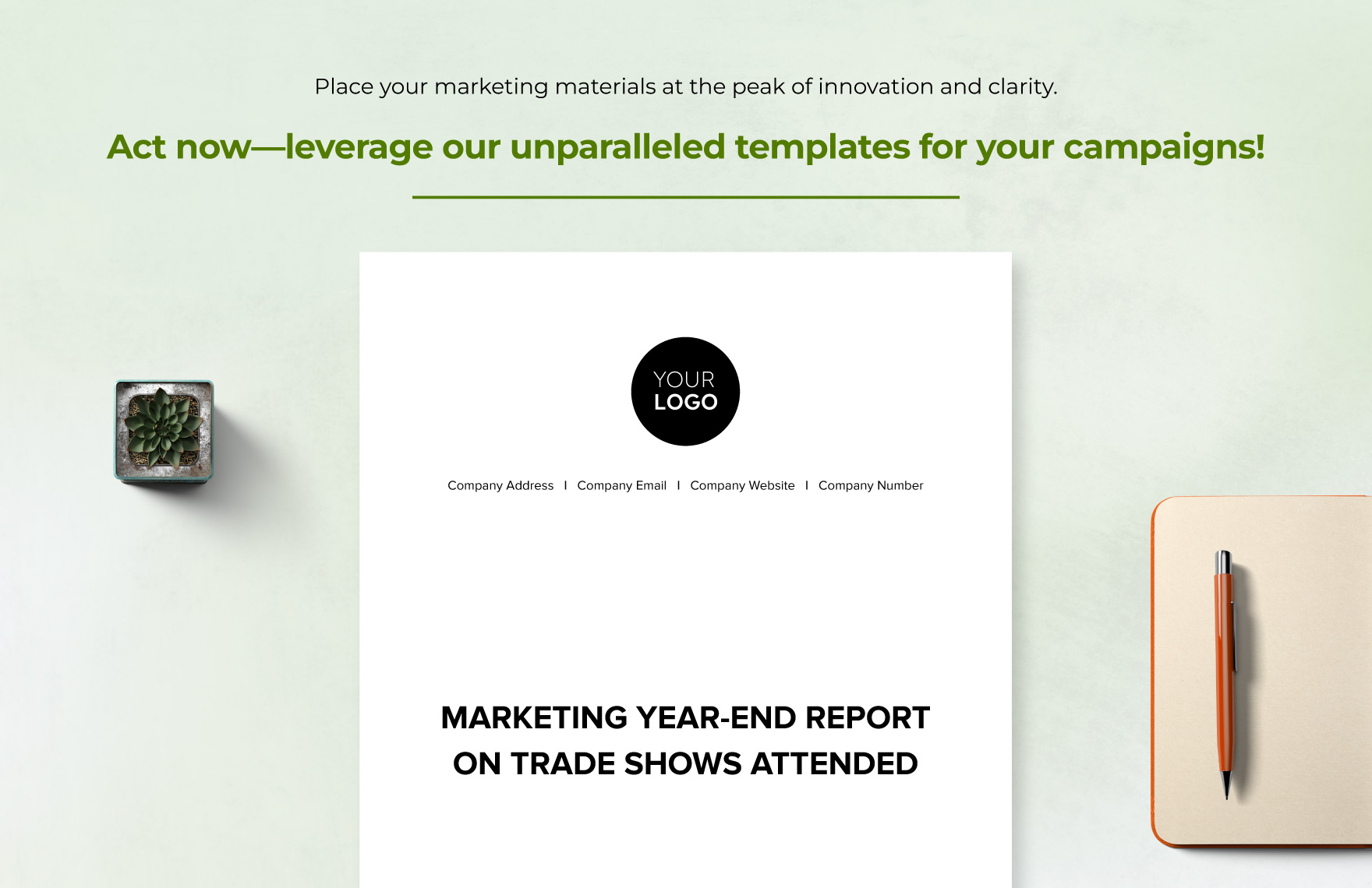 Marketing Year-end Report on Trade Shows Attended Template
