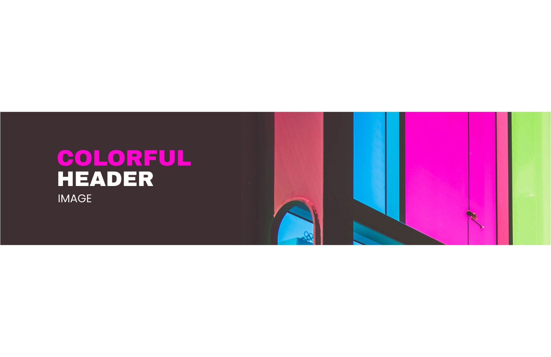 Colorful Header Image  Template