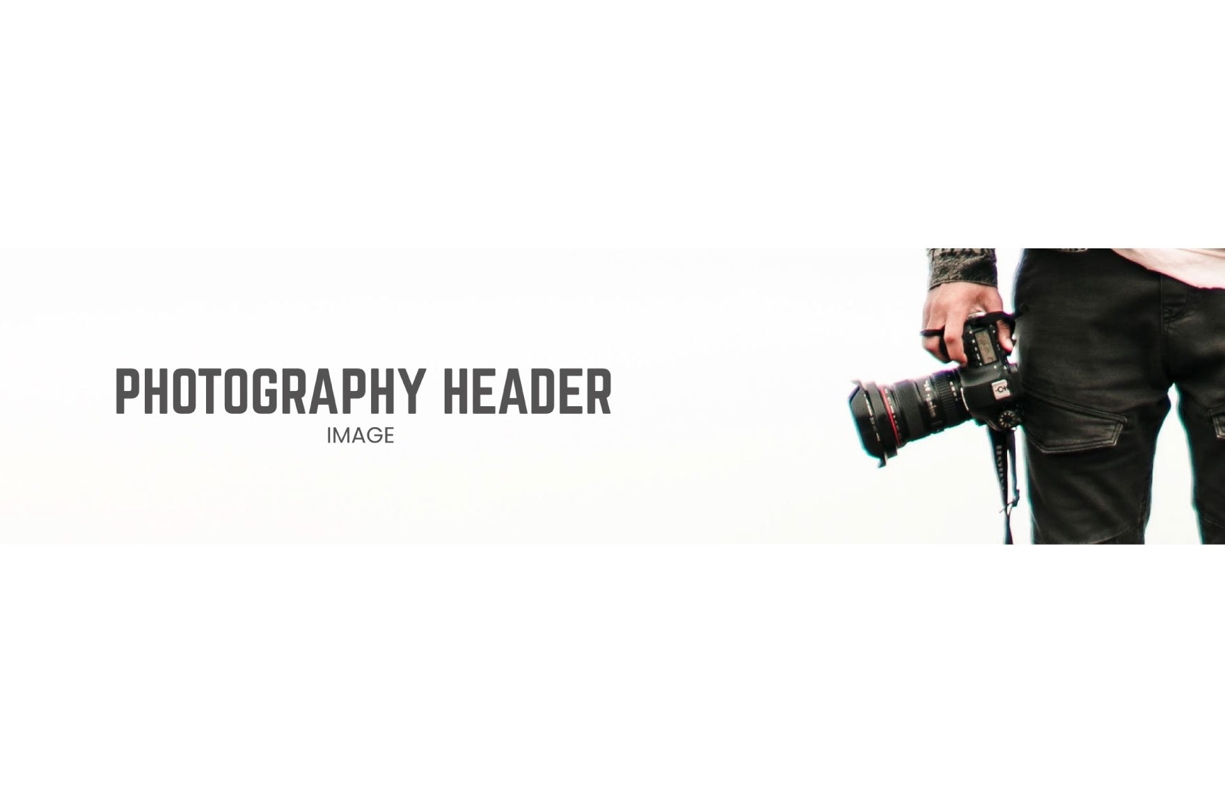 Photography Header Image  Template
