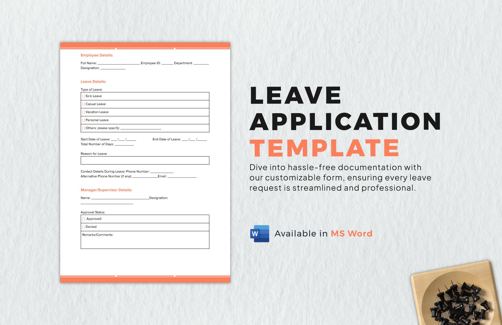 Leave Application Template