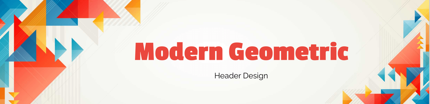 Modern Geometric Header Design Template