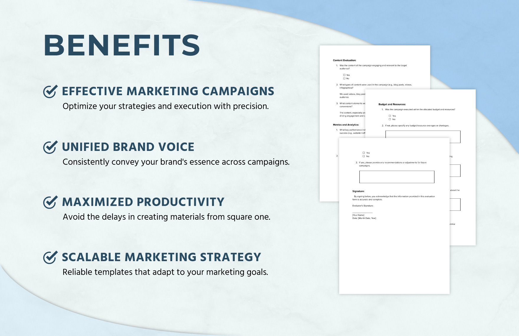 Marketing Campaign Result Evaluation Template