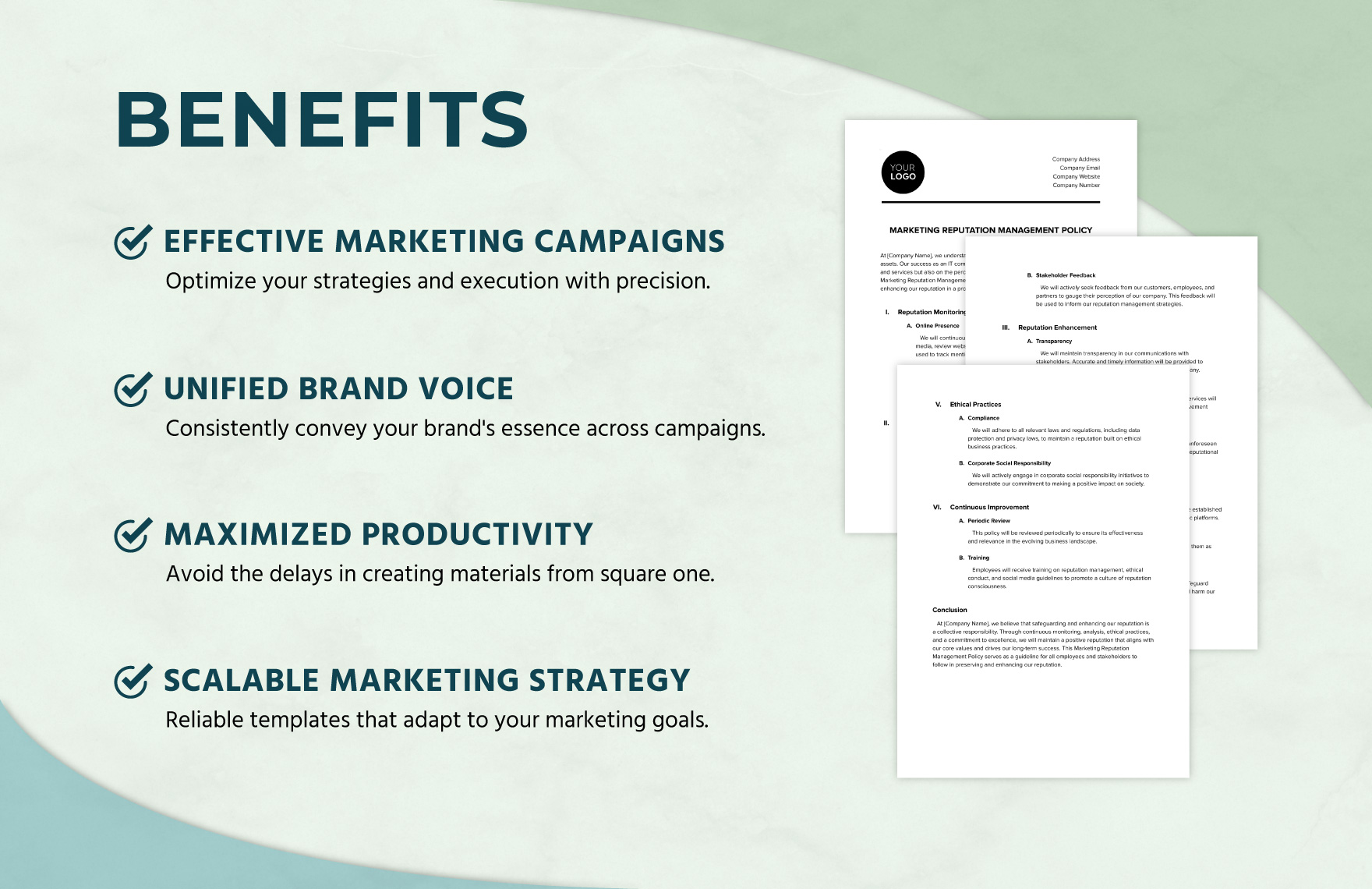 Marketing Reputation Management Policy Template