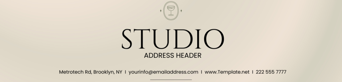 Studio Address Header