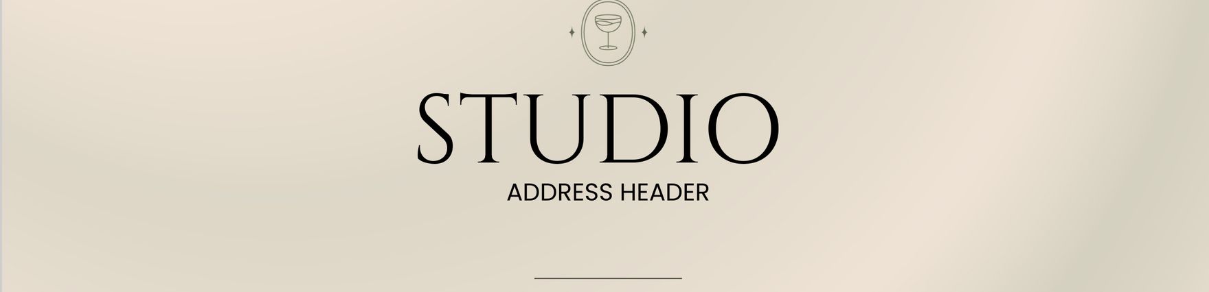 Free Studio Address Header Template
