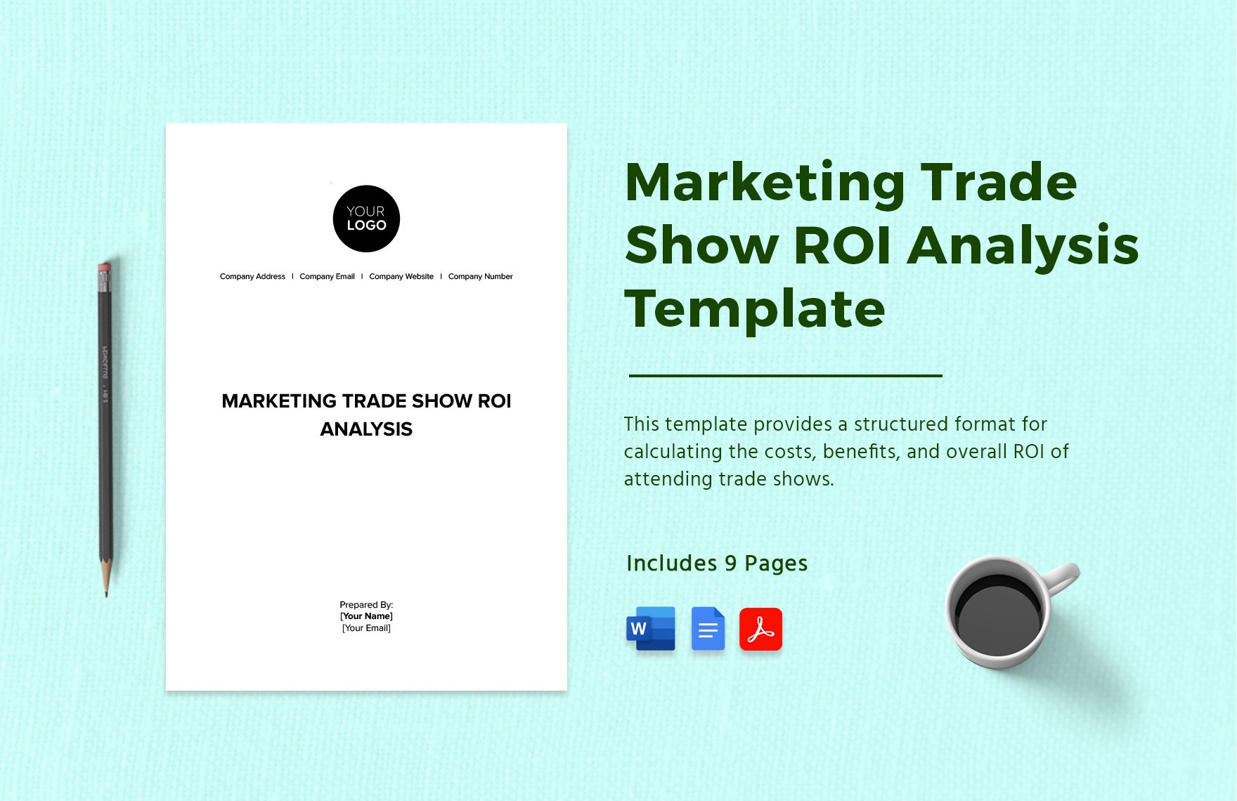 Marketing Trade Show ROI Analysis Template in Word, Google Docs, PDF