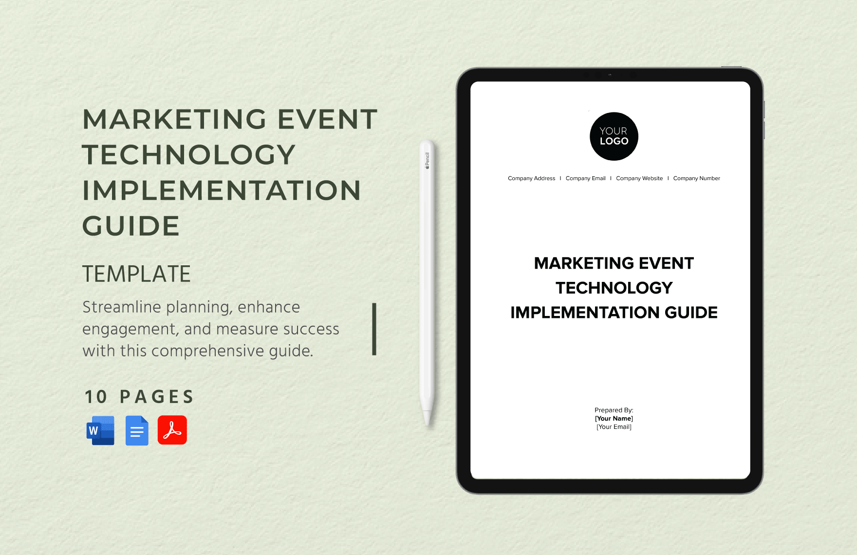 Marketing Event Technology Implementation Guide Template in Word, Google Docs, PDF