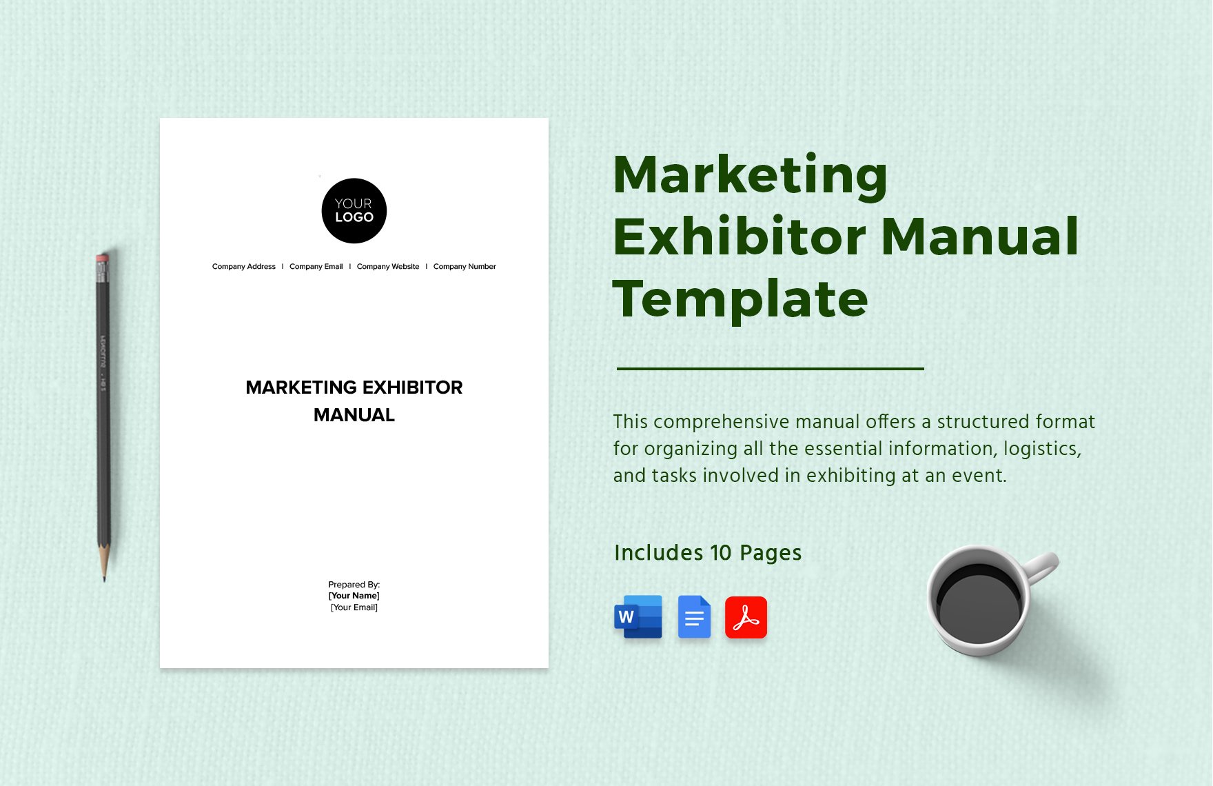 Marketing Exhibitor Manual Template in Word, Google Docs, PDF